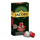 Jacobs Kapseln Lungo Intenso, Intensität 8 & Kapseln Lungo Classico, Intensität 6, 100 Nespresso®* kompatibilní Kaffeekapseln, 10er Pack, 10 x 10 Getränke