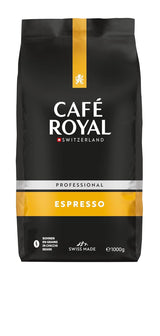 Café Royal Professional Line Espresso - Kávová zrna pro automatické espresso kávovary, Intense Body, Intense Roast, Síla 3/5, Rainforest Alliance, 1 kg