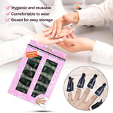 Hanyousheng Nagellackentferner Clips, Nagel Clips, 10 Stück Schwarz Nagelclips, Nagel Klammer, Nails Art ​Gel Cap, Soak off Clip Cap UV Gel Poliermittel Entferner Wrap Nail Tool