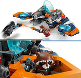 LEGO Marvel Rockets Spaceship vs. Ronan sestavitelná sada vesmírné lodi Guardians of the Galaxy Postava superhrdiny Dárek pro chlapce a dívky 8 let 76278 Stavebnice Besuche den LEGO-Store