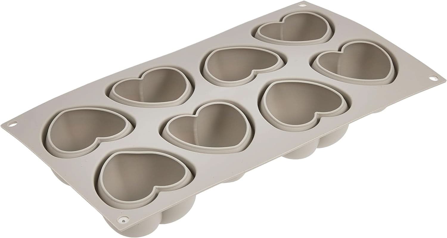 Silikomart, forma na silikonové dorty Tartufo, 8 samostatných portů, Ø 62 H 52 mm Kuchyň Naty Shop Mini Hearts