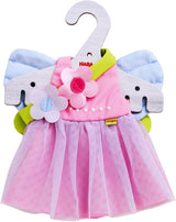 Oblečení kouzelné panenky HABA Fairy - 2dílná sada pro 18 měsíců a panenky (30 cm) - Tylové šaty s křídly, květinový pásek do vlasů v ceně - 1306243001