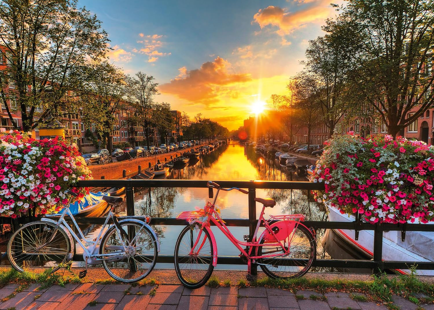Puzzle Ravensburger 12000662 1000 dílků Jízdní kola v Amsterdamu - Barevné puzzle pro dospělé i děti v osvědčené kvalitě Ravensburger Puzzle Naty Shop Nový design