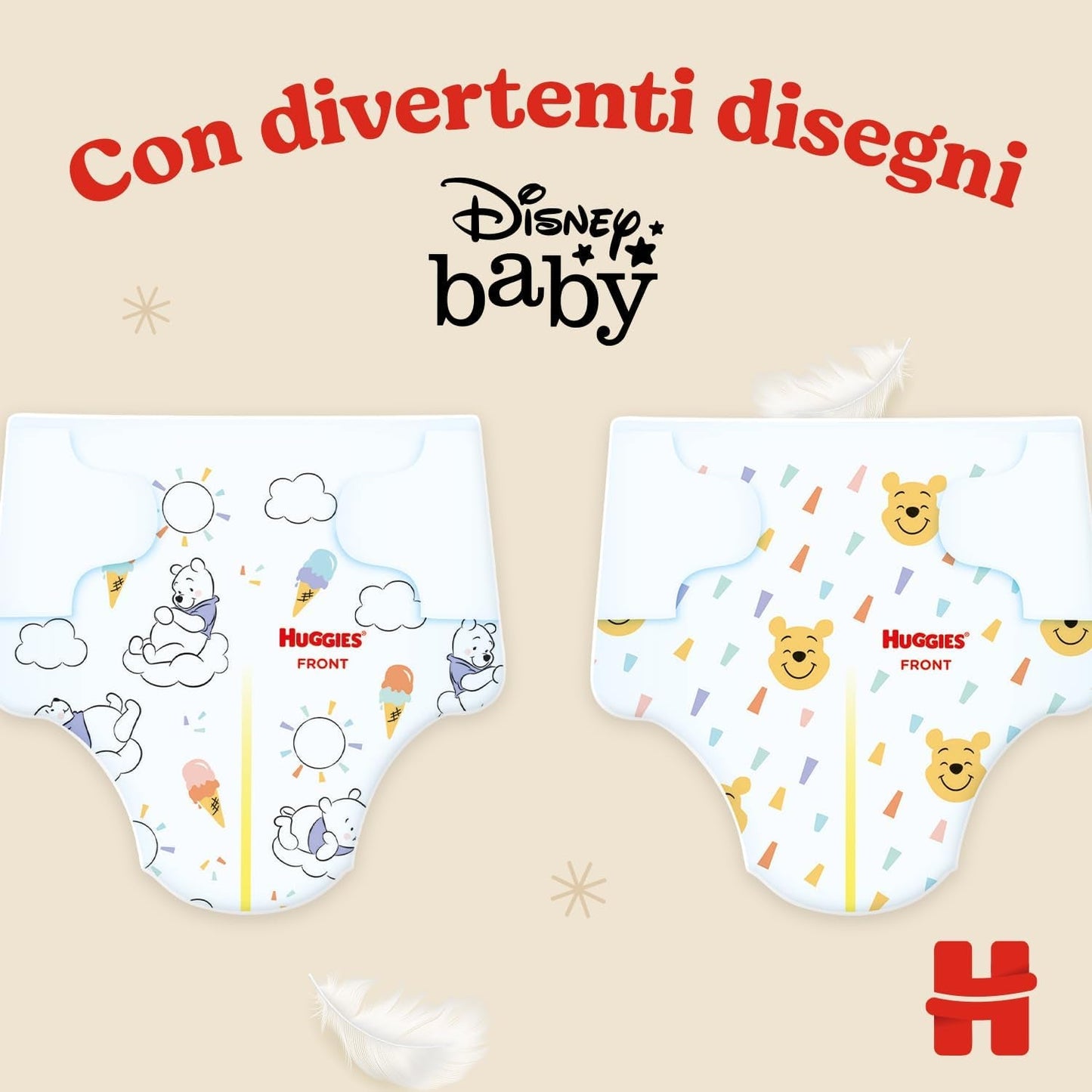 Pleny Huggies Extra Care, velikost 3 (6-10 kg), 2 balení po 40 plenkách