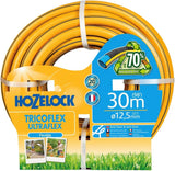 HOZELOCK - Hadice Tricoflex Ultraflex Ø 12,5 mm (1/2") 20 M: Ohebná zahradní hadice, odolná proti povětrnostním vlivům, zkroucení a ohybu, vyrobená ze 40 % recyklovaného PVC [117002], žlutá