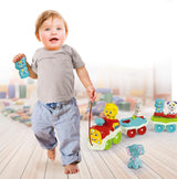Clementoni Animali-3 Talking Interactive Rozšiřitelná hračka na elektrický vláček pro roční miminko (italská verze) Vyrobeno v Itálii Vícebarevná 17740 Jucarii Bebe Naty Shop