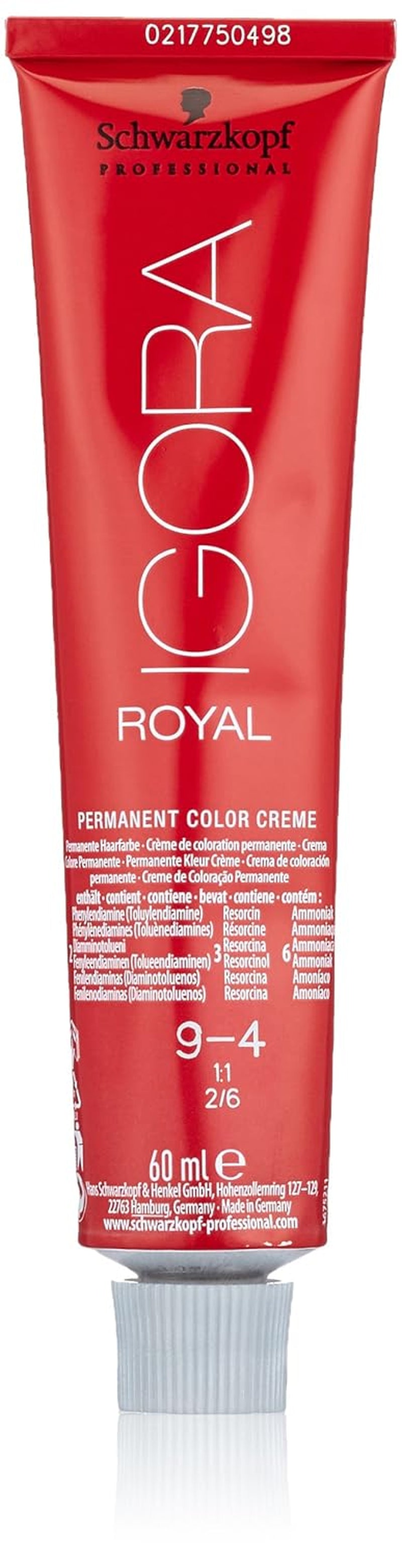 Schwarzkopf IGORA Royal Premium Barva na vlasy 9-4 extra světlá blond béžová, 1 balení (1 x 60 g) Barva na vlasy Naty Shop Výchozí název