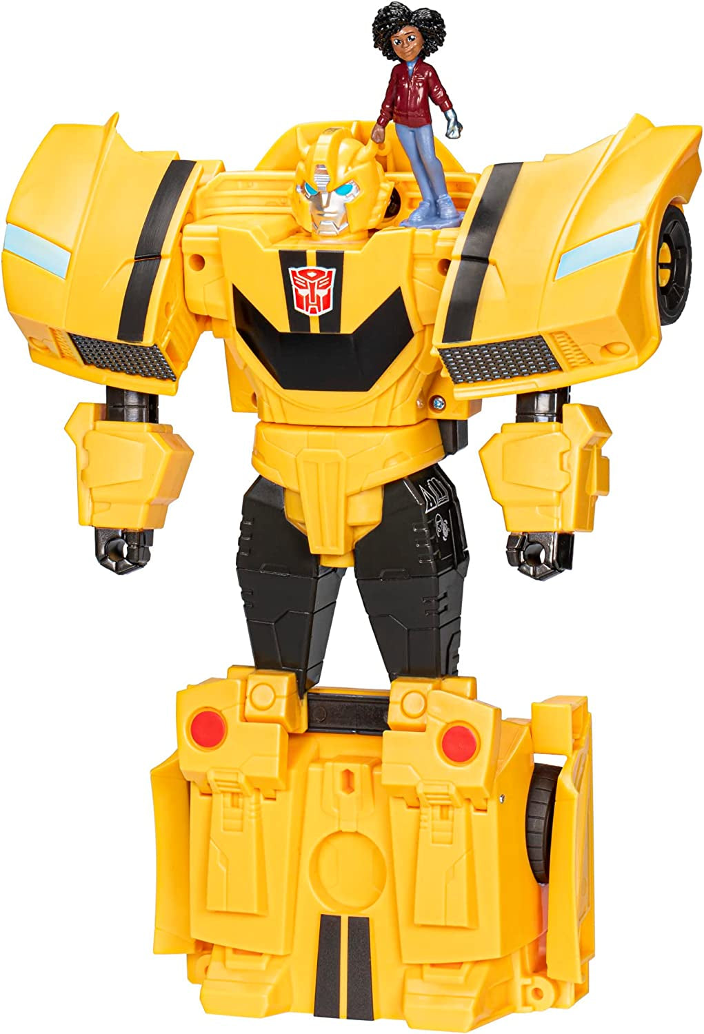 Transformers Earthspark Spin Changer Figurka Optimus Prime (20 cm) s figurkou Robby Malto (5 cm), z 6 akčních figurek Naty Shop Single Bumblebee