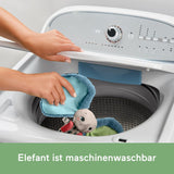 Fisher-Price Giant Ear Elephant – Rozkošná měkká plyšová hračka s extra velkýma ušima, vyrobená z 90 % recyklovaného plastu a FSC certifikovaným obalem, pro děti od 3 měsíců, HKD63 Bebe Toys Naty Shop
