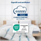 Přikrývka Genius Eazzzy Climate Comfort 155 X 220 cm, neprodyšná, lehká přikrývka pro všechna roční období, prodyšná přikrývka, příjemná teplota pro spánek, přikrývka pro všechna roční období Přikrývky a přikrývky Naty Shop