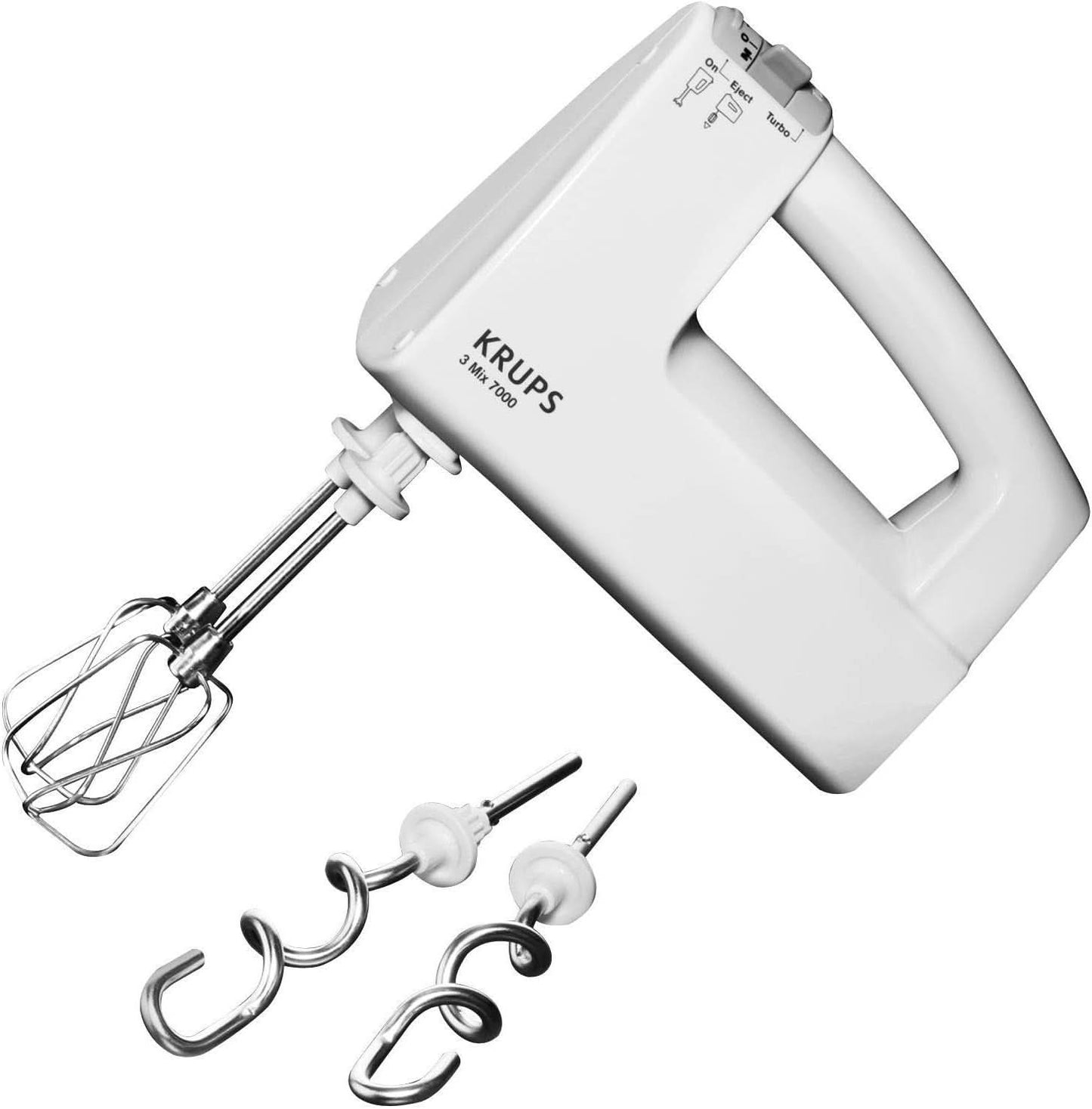 Krups 3Mix 7000 ruční mixér 60 Jahre Special Edition, 500 Watt, Knet- Und Rührhaken Aus Edelstahl, Langes Netzkabel, Zubehörtasche, F6085811, Schwarz/Kupfer Kitchen Naty Shop Single