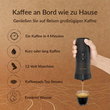 Handpresso - Handcoffee Auto 21000 | 12V Auto Espresso kávovar - 12V Espresso kávovar pro auta | Espresso kávovar Senseo Pad do auta - 12V cestovní kávovar | 12V espressor pro obytné vozy