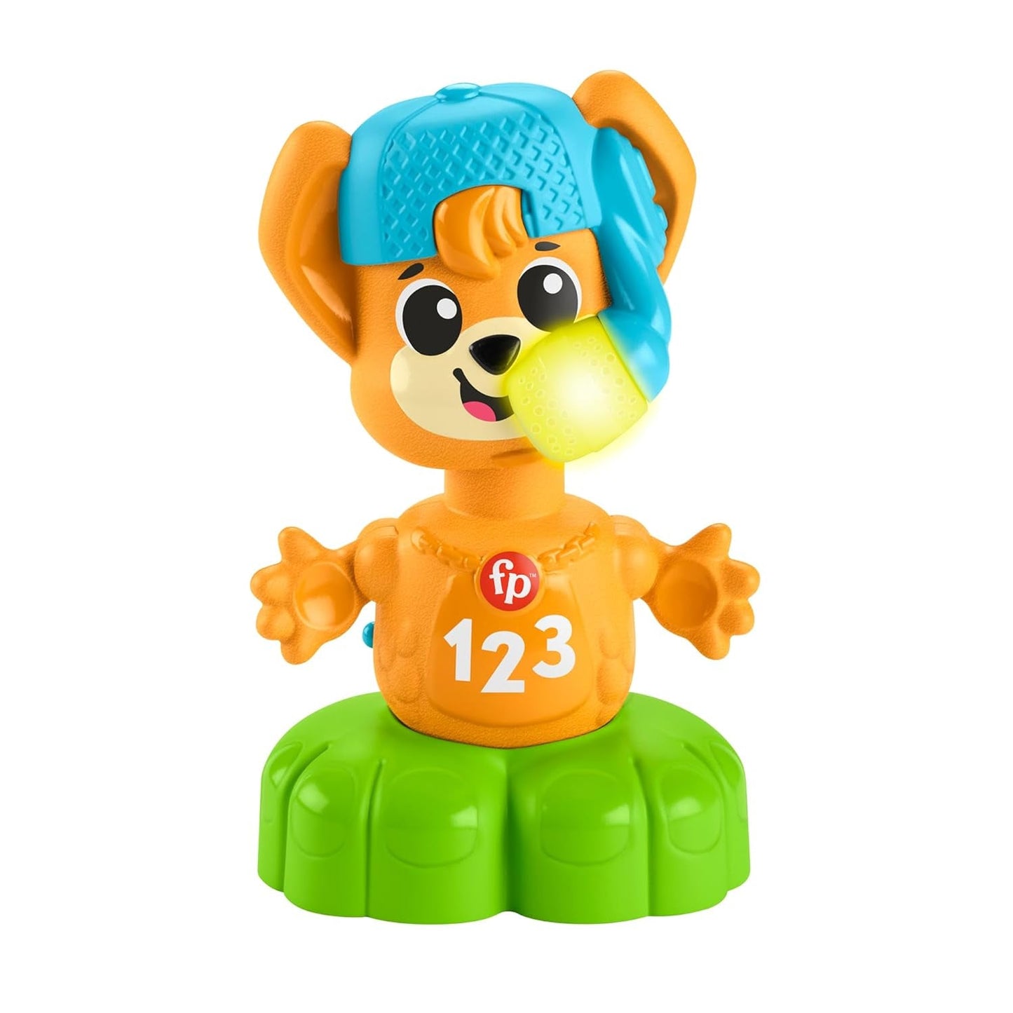 Fisher Price Animal Band Rino the Fox Učte se protiklady, Interaktivní Fox se učí pohybem, Barevná světla, Písně a zvuky, Hračka pro miminko, 9+ měsíců, HYL02 Hračky pro miminka Naty Shop Výchozí název