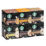 STARBUCKS Probierset, White Cup Variety Pack od Nescafé Dolce Gusto Kaffeekapseln & Vanilla Macchiato od Nescafé Dolce Gusto Kaffeekapseln 6 x 12 (72 kapslí, 36 porcí)