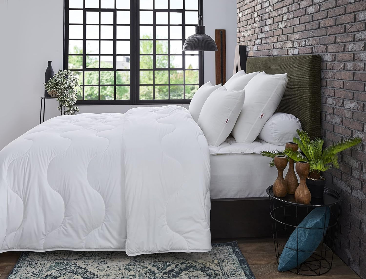 DODO Quilt Munich Basic, polyester, bílá, 150X220 cm Přikrývky a přikrývky Naty Shop
