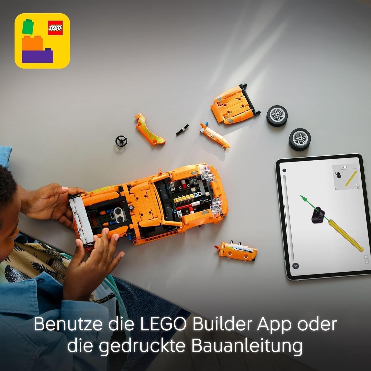 LEGO Technic Rychle a zběsile Toyota Supra MK4 - Autíčko - S 6válcovým motorem a otevíracími dveřmi - Sada modelů pro chlapce a dívky od 9 let - Tip na narozeninový dárek 42204 Stavebnice Beuche den LEGO-Store