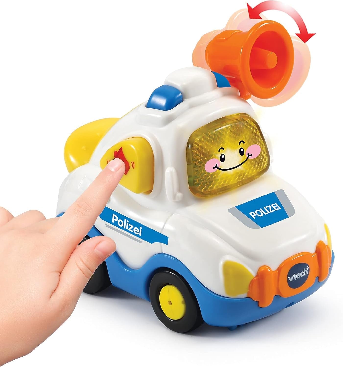 Vtech TUT TUT Baby Flitzer - Policie - Pro 1-5 let & TUT TUT Baby Flitzer - Hasičský vůz - Autíčko s hudbou, světelným tlačítkem, větami a zajímavými zvuky - Pro 1-5 let Baby Toys Naty Shop