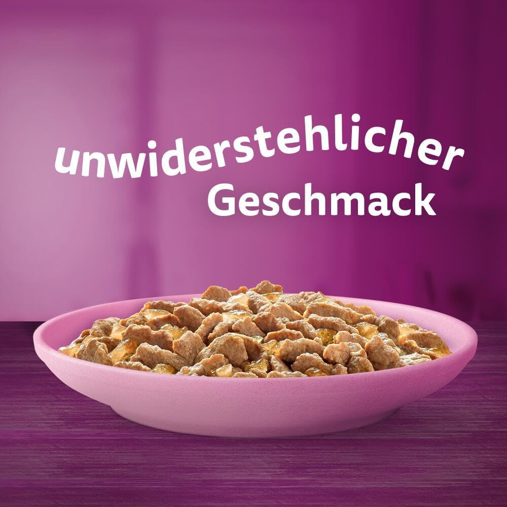 WHISKAS Junior sáčky na mokré krmivo, více balení, výběr z drůbežího masa v želé, 12 x 85 g