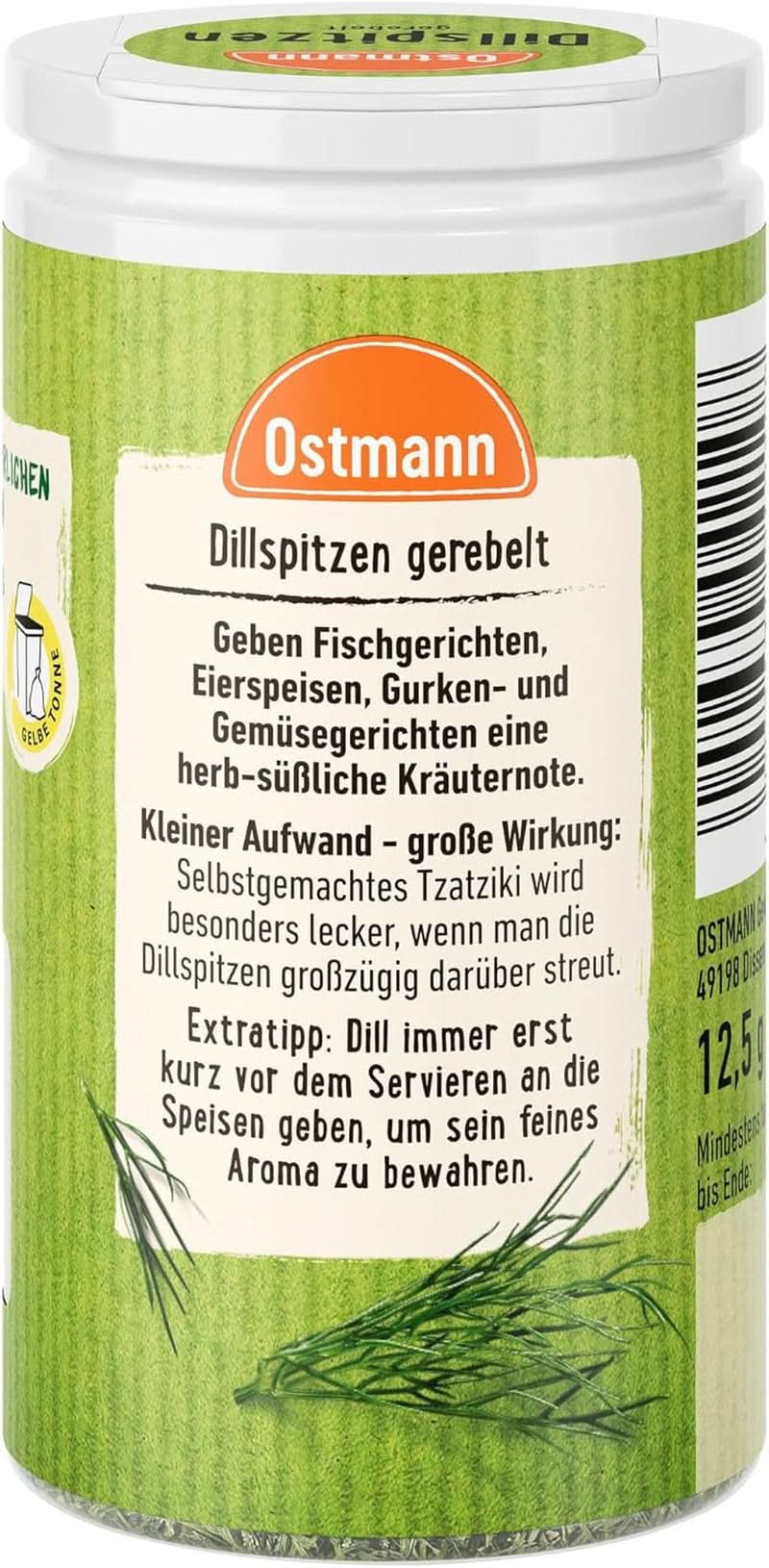 Ostmann - kopr, sekaný, 12,5 gramů Condimente Naty Shop