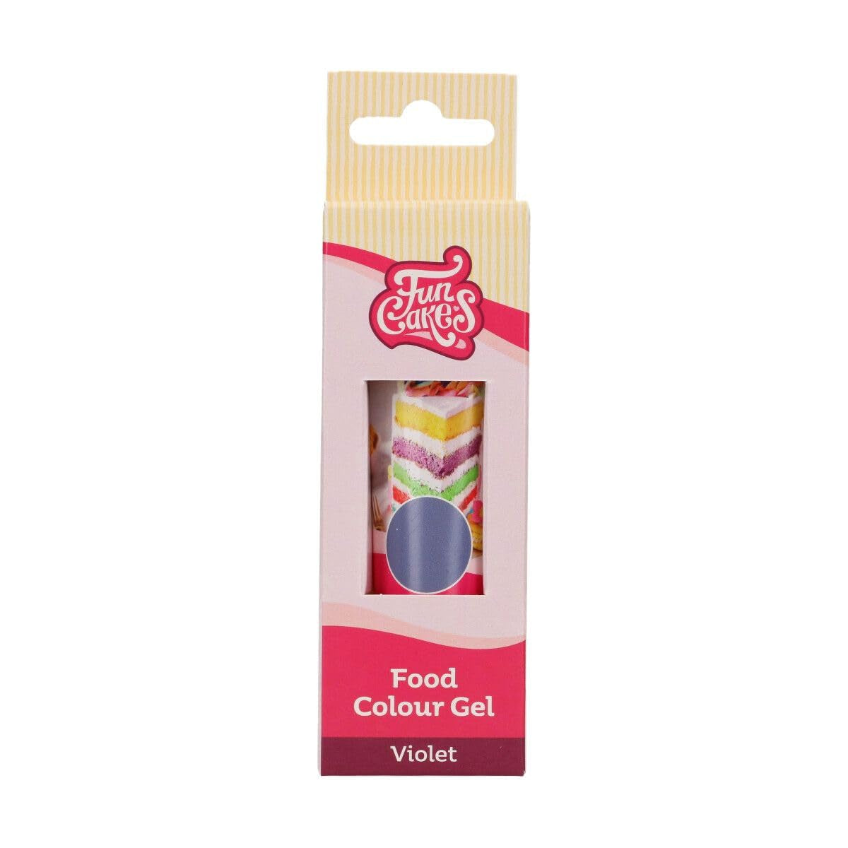 Funcakes Purple Food Color Gel: Vysoce koncentrovaná potravinářská barva na těsto, krém, fondán, marcipán, pečivo, snadné dávkování, jednotlivé kapky pro vytvoření zářivých barev, Halal, 30 g