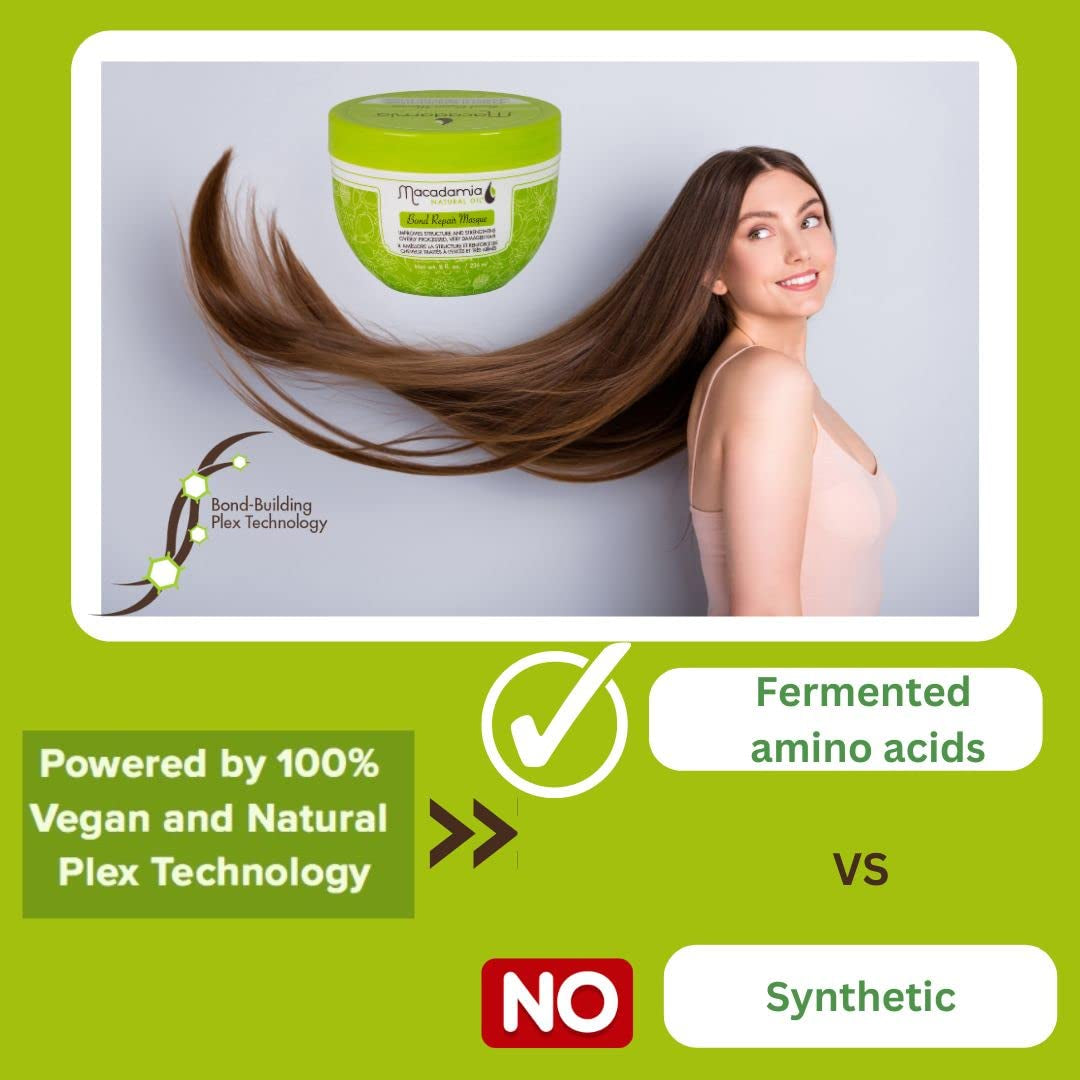 Bond Repair Mask pomáhá revitalizovat a posilovat nadměrně zpracované, poškozené vlasy, formulované s aminokyselinami získanými z přírody - Vegan a přírodní plex technologie. Maska na vlasy Naty Shop