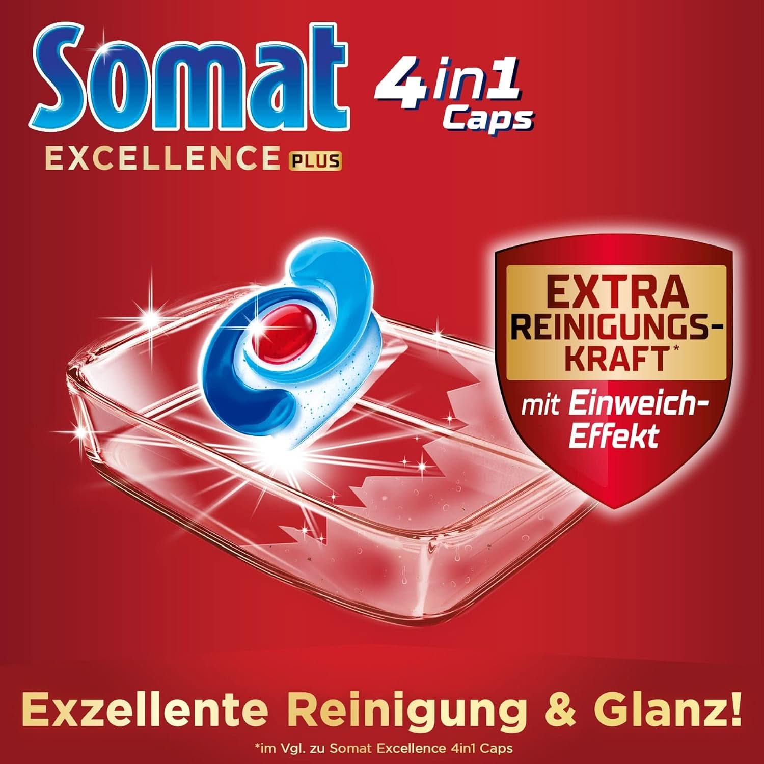 Somat Excellence plus 4v1 Caps (50 Caps), tablety do myčky Naty Shop