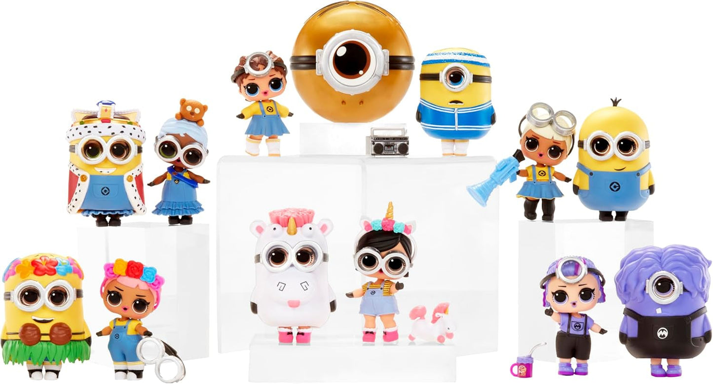 LOL Překvapení! Loves Minions Tots – obsahuje 1 panenku s oblečením a doplňky, míč inspirovaný Minions, skrytý obal, 6 sběratelských panenek