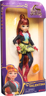 Unicorn Academy Valentina Doll - originální panenka z oblíbené série Netflix, měří 24 cm a má 5 doplňků pro nápadité hraní rolí, pro děti od 4 let.