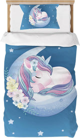 Dětské povlečení Unicorn Soft, mikrovlákno Dětské povlečení Naty Shop Unicorn 100X135 Cm