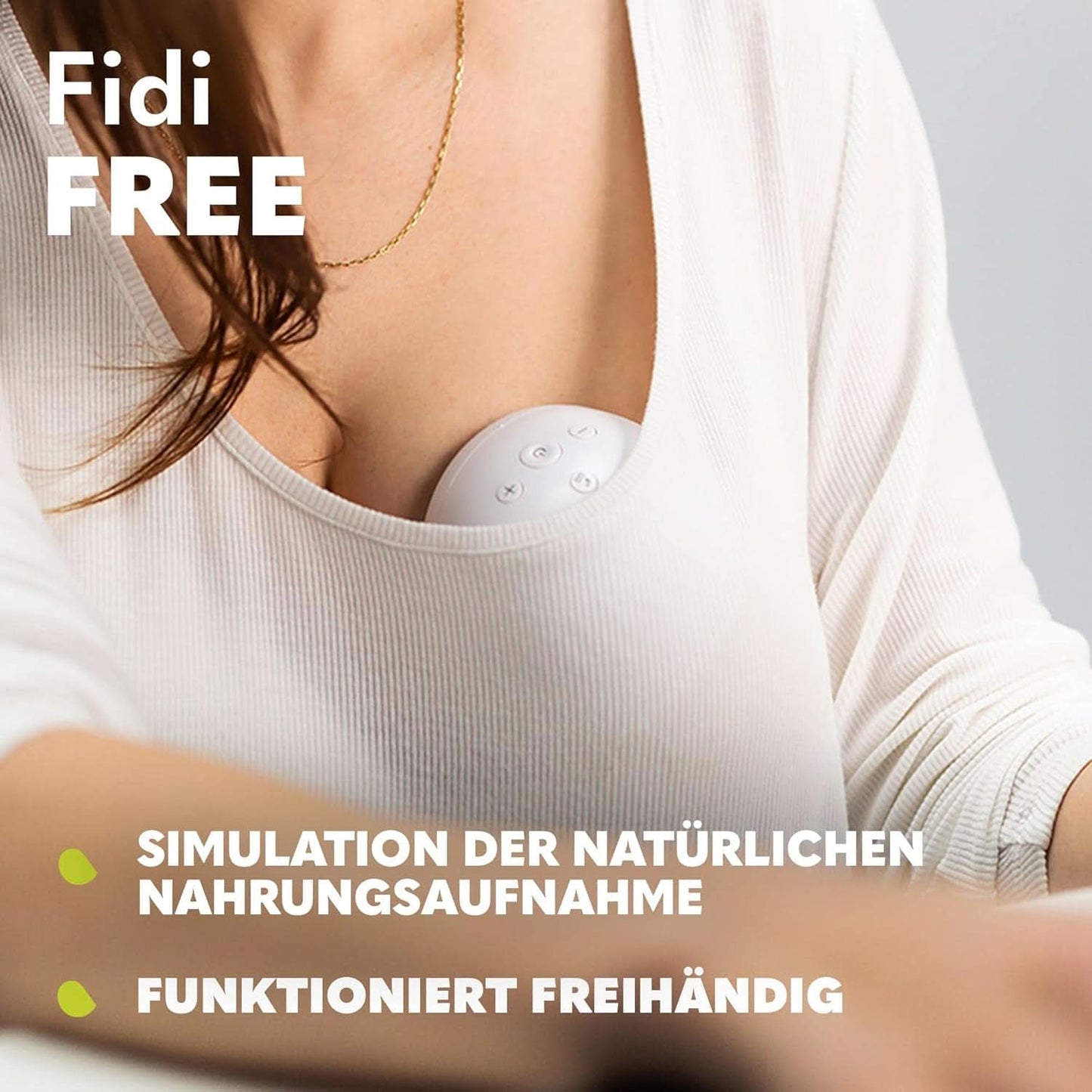 Elektrická odsávačka mléka LIONELO Fidi Free 2, masážní režim, 5 stupňů intenzity Příslušenství Jídlo a kojení Bebe Naty Shop