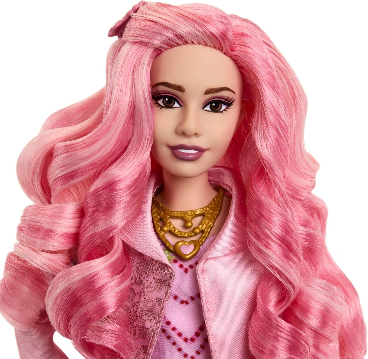 Mattel Disney Descendants: The Rise of Red Modepuppe a příslušenství – Bridget, mladý Herzkönigin, mit vom Filmový inspirátor Kleidung und Cupcake, HWT91