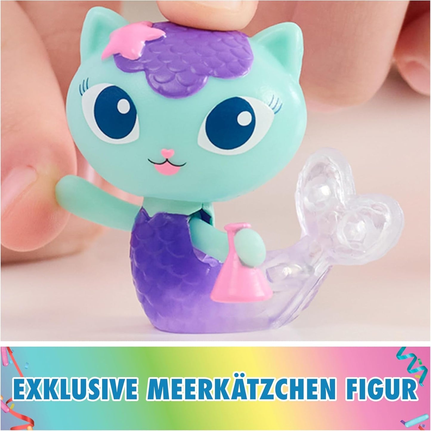 DREAMWORKS GABBY DOLLS HOUSE - Balíček nábytku Meerkätzchen Bobble Kitty, figurka kočky s nábytkem a doplňky do domečku pro panenky, věk 3+