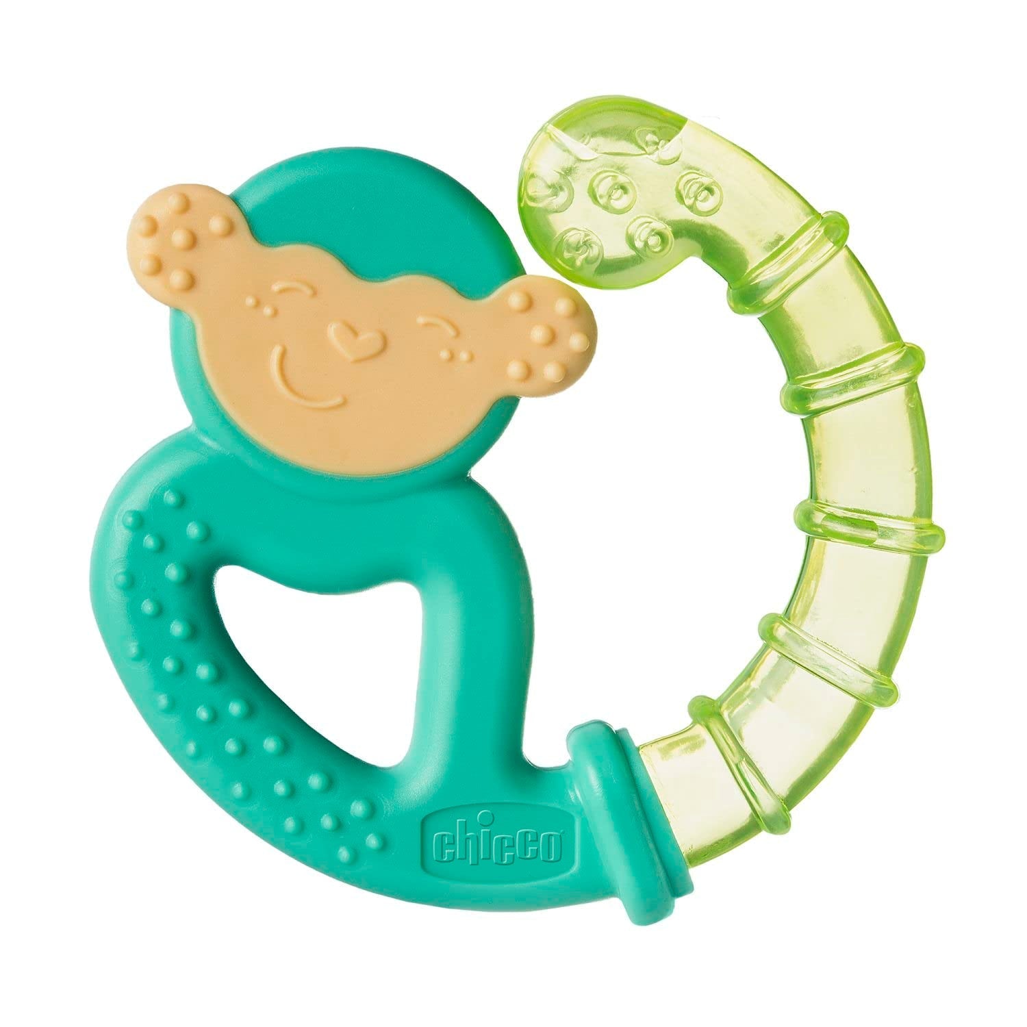 Kousací kroužek Chicco Fresh&Relax Monkey nebo Lenh, 4M+, naplněný sterilní vodou