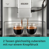 Siemens EQ.6 plus s300 automatický espresso kávovar TE653501DE, pro mnoho kávových specialit, napěňovač mléka, keramický mlýnek, dvojitá funkce kávy, proti vodnímu kameni, automatické čištění párou, 1500 W, stříbrný
