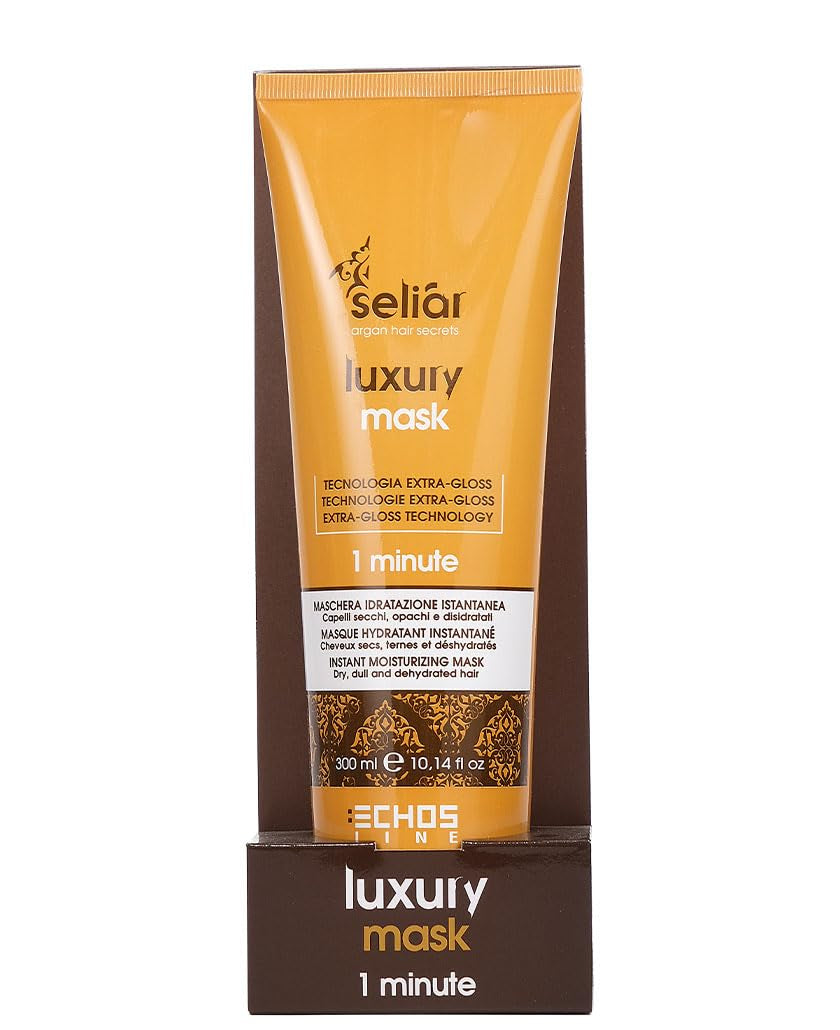 ECHOSLINE Seliar Luxury Instant Moisturizing Mask pro suché a dehydratované vlasy 300 ml Maska na vlasy Naty Shop