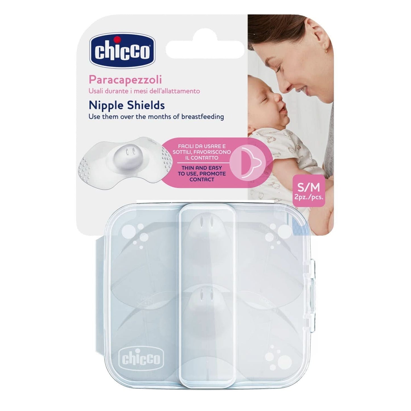 Chicco Skintoskin chránič bradavek, silikon, průhledný, 6 ks Příslušenství pro potraviny a kojení Bebe Naty Shop