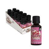 ALL STARS Flavor Drops, Ochucené kapky bez přidaného cukru a bez kalorií - Sladkost a chuť do jídla, 30 ml Sladidla Naty Shop Bílá čokoláda s malinou 10 x 30 ml