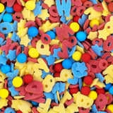 Günthart, 8 cukrových figurek pro začátek školy a dopisy, 115 gramů Sprinkles Naty Shop