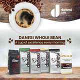 Danesi Decafeinato (bez kofeinu), fazole, 1 balení (1 x 1 kg)