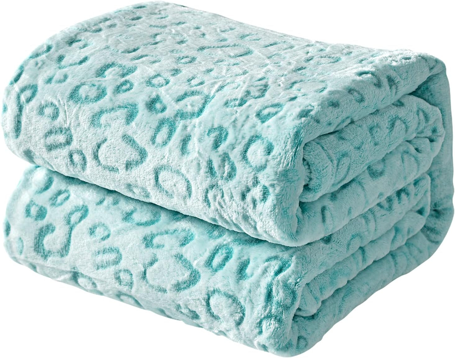 FY FIBER HOUSE flanel fleece přehoz, deka z mikrovlákna s 3D potiskem geparda, 228 X 274 cm, fialová Přikrývky a přikrývky Naty Shop Blue 50 "X60"