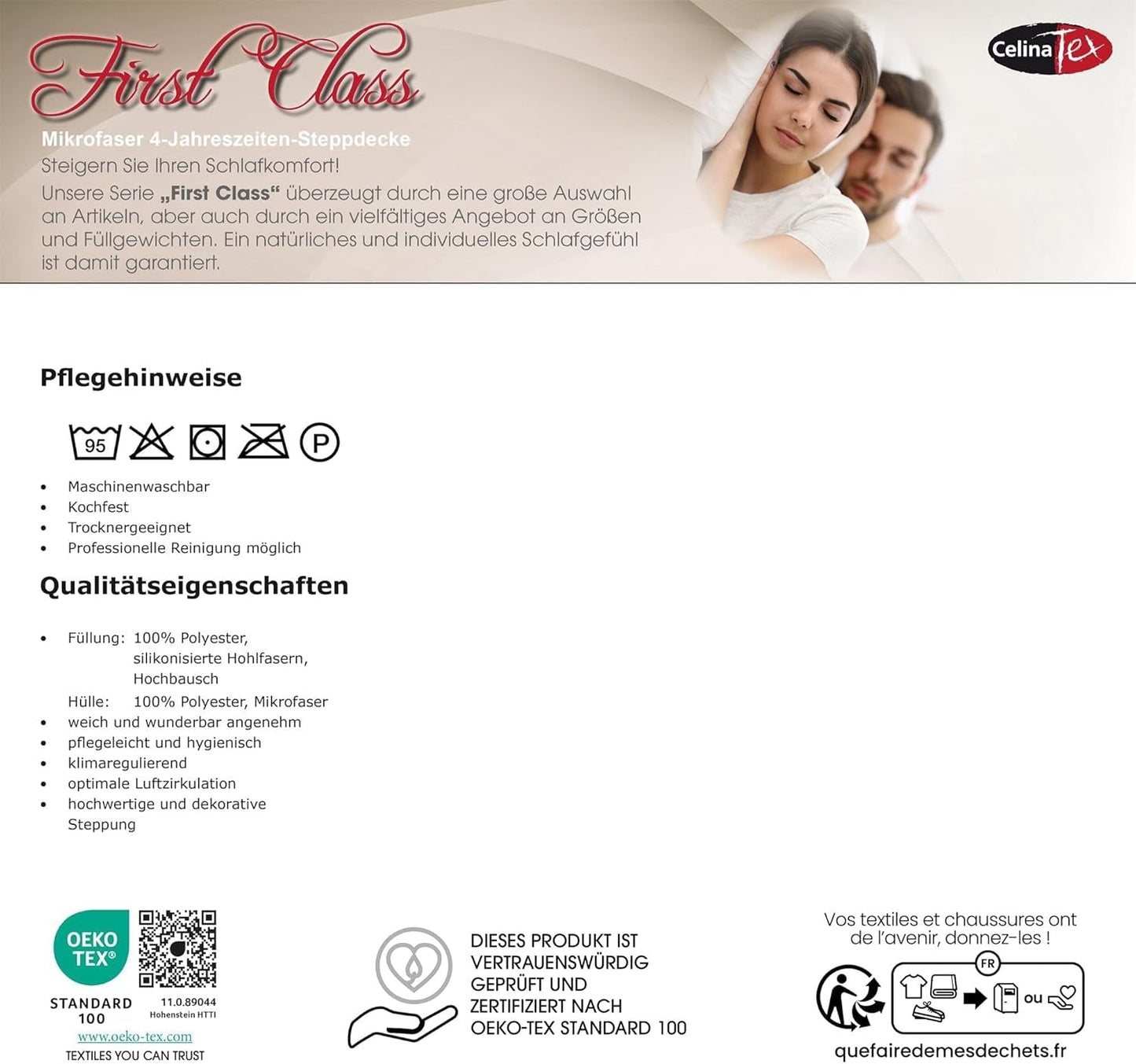 Celinatex First Class 4 sezóny peřina 140 X 200 Cm zima léto prodyšná peřina Peřiny a přikrývky Naty Shop