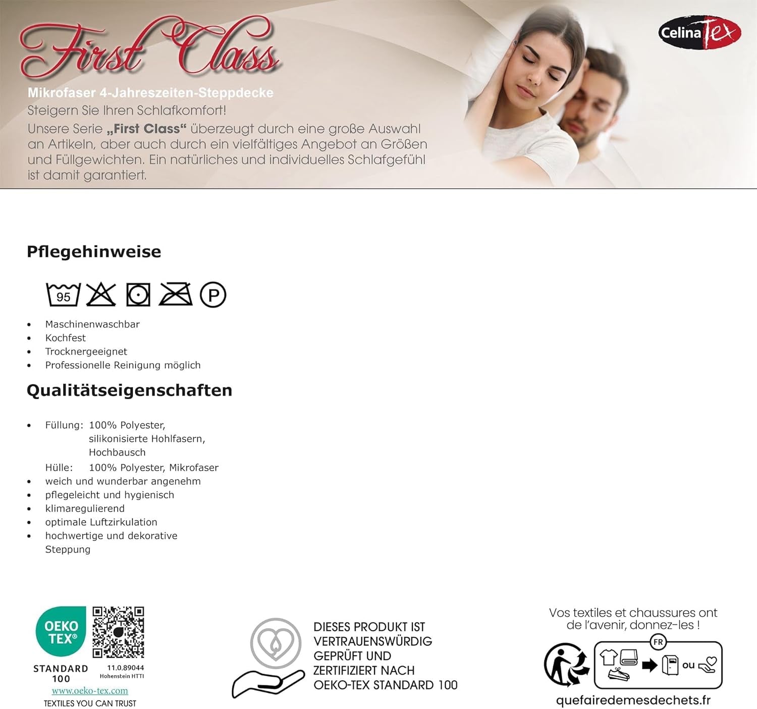 Celinatex First Class 4 sezóny peřina 140 X 200 Cm zima léto prodyšná peřina Peřiny a přikrývky Naty Shop