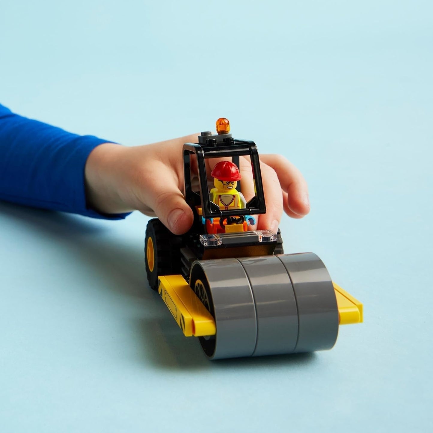 Stavební vozidlo LEGO City Road Roller pro 5leté děti Hračka s parním válečkem s minifigurkou stavebního dělníka Nápaditý herní zážitek pro chlapce a dívky Malý zábavný dárek 60401 Stavebnice Besuche den LEGO-Store
