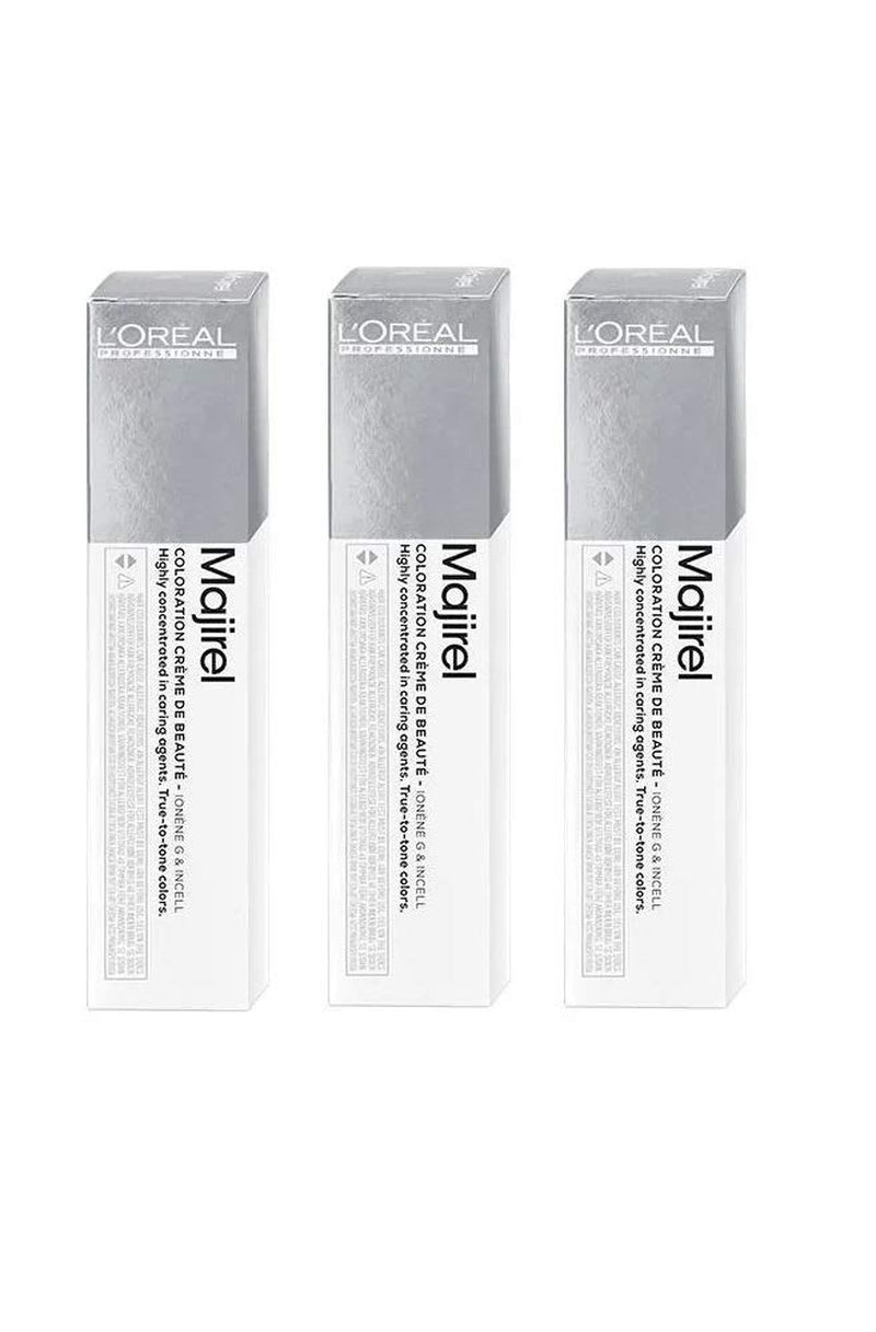 3x Loreal Majirel 7.0 Intenzivní barva pro středně blond vlasy - 50 ml Barva na vlasy Naty Shop Výchozí název
