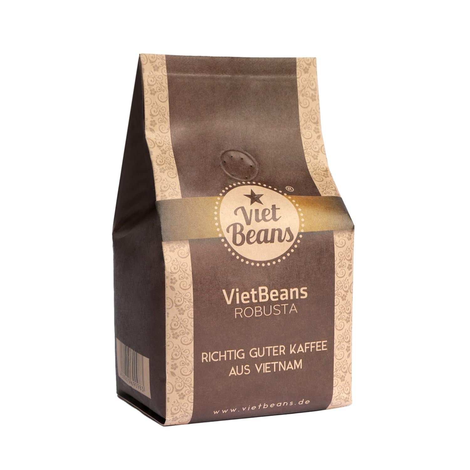 VietBeans 100% Robusta – Ganze Bohne – Kaffeespezialität aus Vietnam – Kräftig und würzig – 250 g