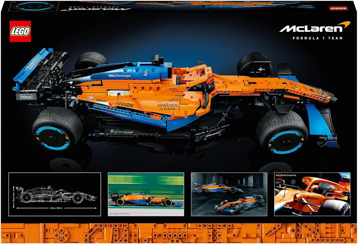 Lego Technic Mclaren závodní auto Formule 1 - Model F1 pro dospělé s motorem V6 a řízením - Dárek pro fanoušky motoristického sportu a sběratele - 42141 Stavebnice Besuche den LEGO-Store