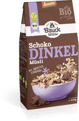 Bauck HOF Dinkelmüsli Schokozart, 425G (1Er Pack) Cereálie Naty Shop 12 x 425 gr