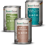 Venandi Animal Premium Nassfutter für Katzen, Probierpaket II, Kuře + Králík, Kalb, Turecko, 6 x 400 g, getreidefrei und naturbelassen, 2,4 kg