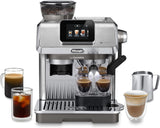 Portafiltrační espresso kávovar De'Longhi La Specialista Arte EC9155.MB s mlýnkem, 8 nastavení mletí, tlak 15 barů, 3 nastavení teploty, napěňovač mléka, 1550 W, nádrž 1,7 l, nerez/černá, včetně baristické sady