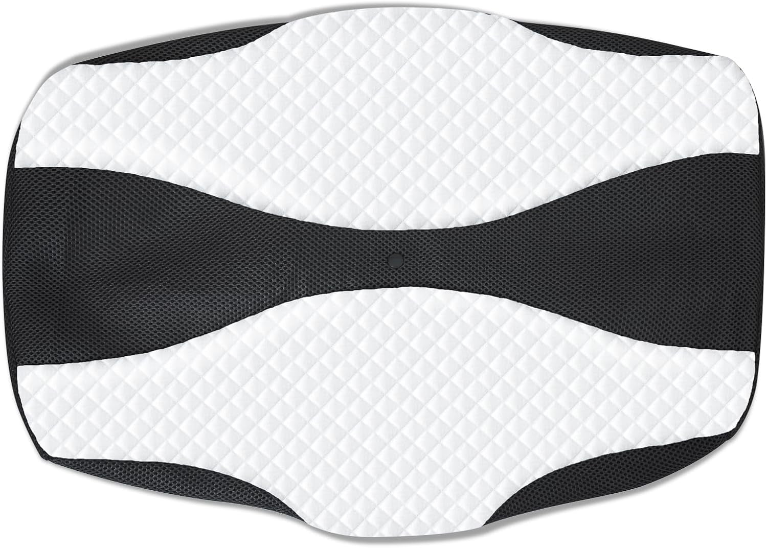 Ortopedický polštář SAHEYER Polštář na podporu krku Polštář na hlavu Ergonomický polštář na krk Polštář na spaní na boku 60 X 40 X 13/11 cm Polštář z paměťové pěny pro postranní spánek Ortopedické polštáře na krk Záda Žaludek Naty Shop Černý povlak na polštář